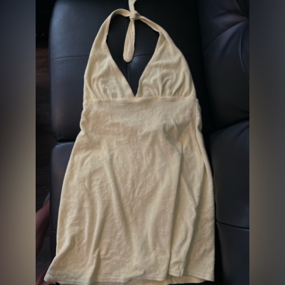 Yellow Bathing Suit Cover Up